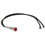 Arcolectric (Bulgin) Ltd Red Neon Panel Mount Indicator, 230V ac, 8mm Mounting Hole Size, Lead Wires Termination