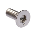 RS PRO Plain Stainless Steel Hex Socket Countersunk Screw, DIN 7991, M3 x 8mm