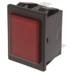 Arcolectric (Bulgin) Ltd Red Neon Panel Mount Indicator, 230V ac, 30 x 22.1mm Mounting Hole Size