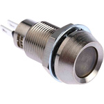 Marl Green Panel Mount Indicator, 230V ac, 12.7mm Mounting Hole Size, Solder Tab Termination