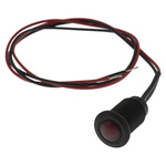 Oxley Red Panel Mount Indicator, 24V ac, 10.2mm Mounting Hole Size, Lead Wires Termination, IP66