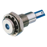 Bulgin Blue Panel Mount Indicator, 24V dc, 12.2mm Mounting Hole Size, Solder Tab Termination, IP67