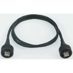 Brad Black PUR Cat5e Cable F/UTP, 3m Male RJ45/Male RJ45