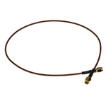 TE Connectivity 50 Ω, Male SMA to Male SMA Coaxial Cable Assembly, 500mm length, RG316 cable type