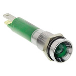 CML Innovative Technologies Green Panel Mount Indicator, 24V, 8mm Mounting Hole Size, Solder Tab Termination, IP67