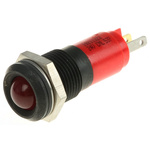 CML Innovative Technologies Red Panel Mount Indicator, 24V, 14mm Mounting Hole Size, Solder Tab Termination, IP67