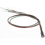 Dialight Green, Red Panel Mount Indicator, 1.9V dc, 6.4mm Mounting Hole Size, Lead Wires Termination