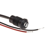 Oxley Green Panel Mount Indicator, 8mm Mounting Hole Size, Lead Wires Termination, IP66