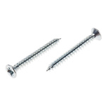 RS PRO Pozidriv Countersunk Steel Wood Screw Bright Zinc Plated, No. 6 Thread, 1.1/4in Length