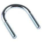 M10 51mm Bright Zinc Plated Steel Round U-Bolt