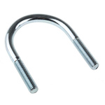 M10 60mm Bright Zinc Plated Steel Round U-Bolt