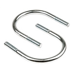 M12 90mm Bright Zinc Plated Steel Round U-Bolt