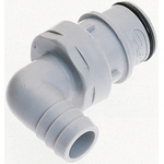 Elbow Male Hose Coupling Coupling Insert - Valved, Free Floating Mount, PP