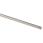 RS PRO Plain Stainless Steel Threaded Rod, M3, 1m