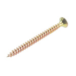 RS PRO Pozidriv Countersunk Steel Wood Screw Yellow Passivated, Zinc Plated, 4mm Thread, 50mm Length