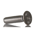 RS PRO Plain Stainless Steel Hex Socket Countersunk Screw, ISO 10642, M5 x 20mm