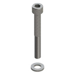 Parker Steel Hex Screw, DIN 3015-1, 1/4 → 4in x 20mm