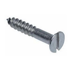 RS PRO Slot Countersunk Stainless Steel Wood Screw, A2 304, No. 8 Thread, 20mm Length
