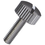 Yahata Neji, M3 Brass Thumb Screw, Nickel Plated Finish, 10mm