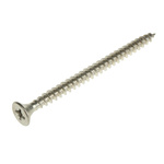 RS PRO Pozidriv Countersunk Stainless Steel Wood Screw, A2 304, 5mm Thread, 70mm Length