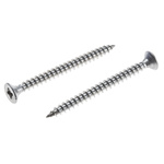 RS PRO Pozidriv Countersunk Stainless Steel Wood Screw, A2 304, 6mm Thread, 70mm Length