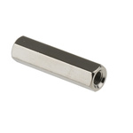 RS PRO Standoff, M3 x M3 Thread, 20mm Body, Brass, Female/Female