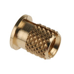 RS PRO, M4 Brass Threaded Insert diameter 5.6mm Depth 7.95mm