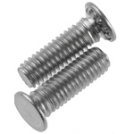 RS PRO Steel Zinc plated & clear Passivated Self Clinching Stud, M3, length-10mm