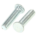RS PRO Steel Zinc plated & clear Passivated Self Clinching Stud, M3, length-12mm