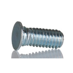 RS PRO Steel Zinc plated & clear Passivated Self Clinching Stud, M4, length-10mm