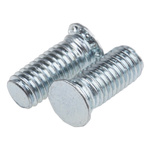 RS PRO Steel Zinc plated & clear Passivated Self Clinching Stud, M5, length-12mm