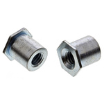RS PRO Steel Clear Passivated, Zinc Self-Clinching Standoff, M3