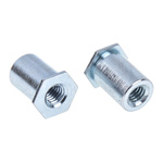 RS PRO Steel Clear Passivated, Zinc Self-Clinching Standoff, M3