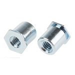 RS PRO Steel Clear Passivated, Zinc Self-Clinching Standoff, M4
