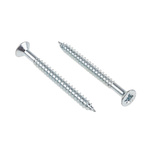 RS PRO Pozidriv Countersunk Steel Wood Screw Bright Zinc Plated, No. 12 Thread, 2.1/2in Length