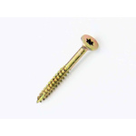 UNIFIX VORTEX Torx Countersunk Steel Wood Screw Yellow Passivated, Zinc Plated, NA, 5mm Thread, 3.93in Length, 100mm