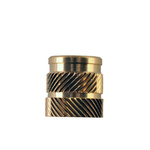 RS PRO, M4 Brass Threaded Insert, 6.3mm diameter 5.6mm Depth 8.2mm