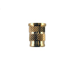 RS PRO, M6 Brass Threaded Insert, 9.5mm diameter 8mm Depth 12.7mm