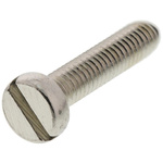 RS PRO, M2.5 Cheese Head, 12mm Brass Slot Nickel Plated