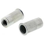 AVK Plain, M5 Steel Threaded Insert, 8.64mm diameter 7.6mm Depth 8mm