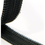 RS PRO Low Profile Black Hook & Loop Tape, 25mm x 5m