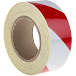 RS PRO Red/White Reflective Tape 50mm x 25m