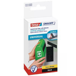 Tesa Black Hook & Loop Tape, 20mm x 1m