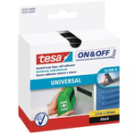 Tesa Black Hook & Loop Tape, 20mm x 2.5m