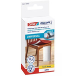 Tesa White Hook & Loop Tape, 20mm x 1m