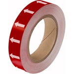 Brady Red, White High Visibility Tape 25.00mm x 33.00m