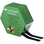 3M Black Hook & Loop Tape, 25mm x 5m