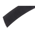 RS PRO Black Hook & Loop Tape, 20mm x 5m