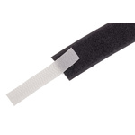 RS PRO Black Hook & Loop Tape, 20mm x 5m