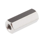Essentra Standoff, M4 x M4 Thread, 18mm Body, Brass, Female/Female